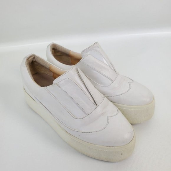 Chris by Christoper Bu Leather Sneaker Platform - Picture 1 of 12